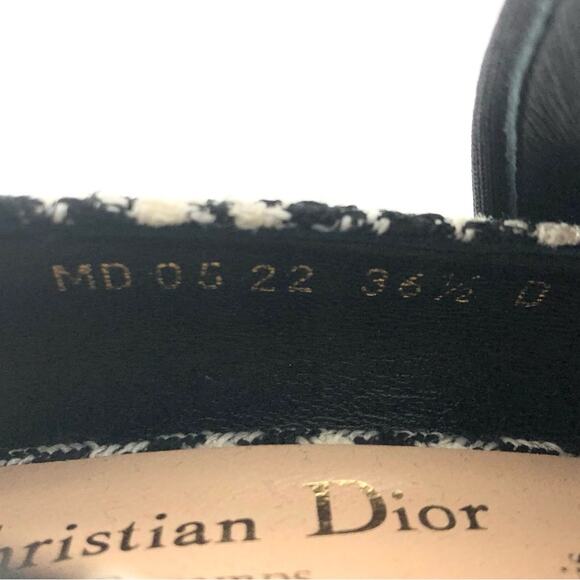 Dior X Roger Vivier Houndstooth Kitten Heel Maryjane Pumps 36.5 - Picture 8 of 8